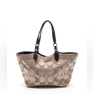 Coach Signature Pattern Tote Bag